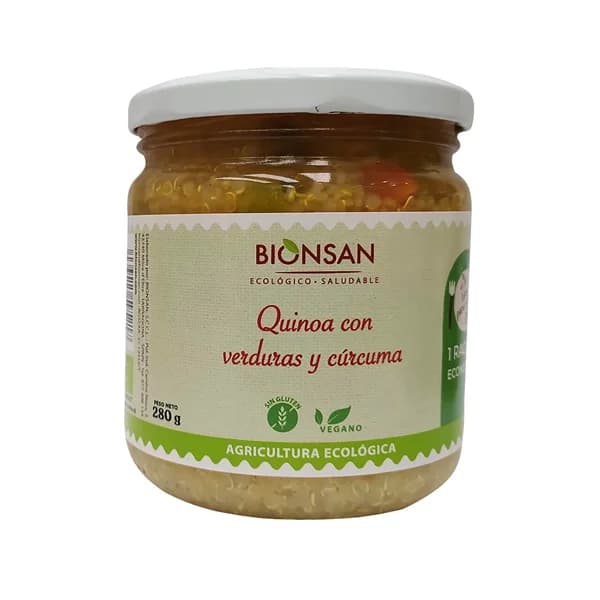 BIONSAN Quinoa con verduras y cúrcuma ecológica BIONSAN 280 g. - 0.28 kg - Imagen del producto en Findit