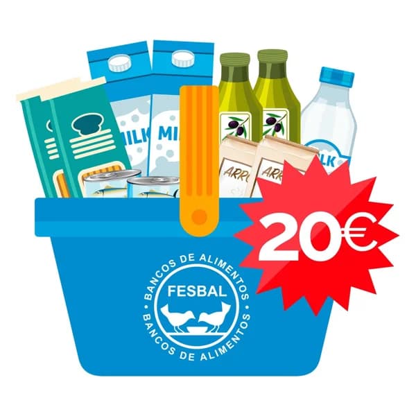 Donación de 20€ a la Federación de BANCOS DE ALIMENTOS Campaña La Gran Recogida de Alimentos 2023. - 1 ud - Imagen del producto en Findit