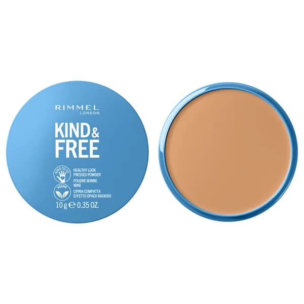 RIMMEL Kind & free tono 030 Medium Polvos compactos matificantes ligeros de larga duración y acabado mate. - 1 ud - Imagen del producto en Findit