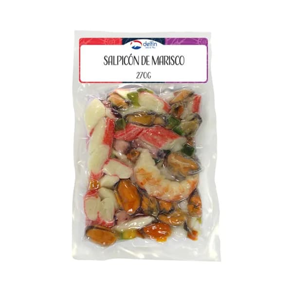 DELFÍN Salpicón de marisco ultracongelado y envasado al vacio DELFÍN 270 g. - 0.27 kg - Imagen del producto en Findit