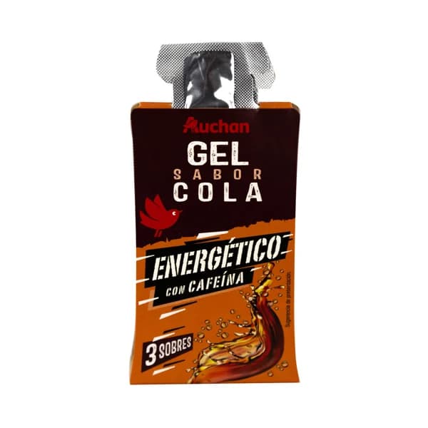 PRODUCTO ALCAMPO Gel energético con cafeína y sabor cola 3 x 30 g. - 0.09 kg - Imagen del producto en Findit