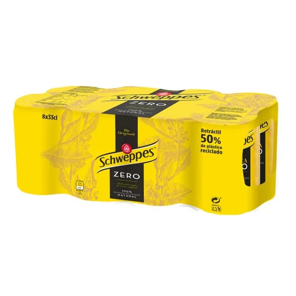 SCHWEPPES Tónicas Zero pack 8 uds. x 33 cl. - 2.64 l - Imagen del producto en Findit