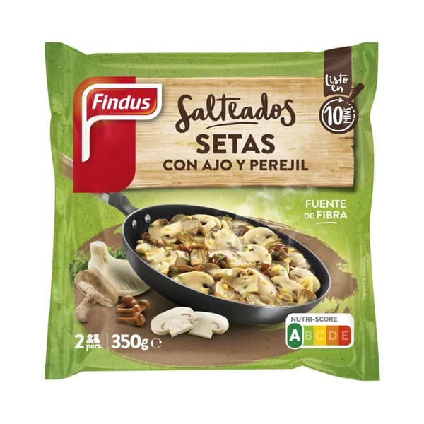 FINDUS Salteado de setas con ajo y perejil 350 g - 0.35 kg - Imagen del producto en Findit