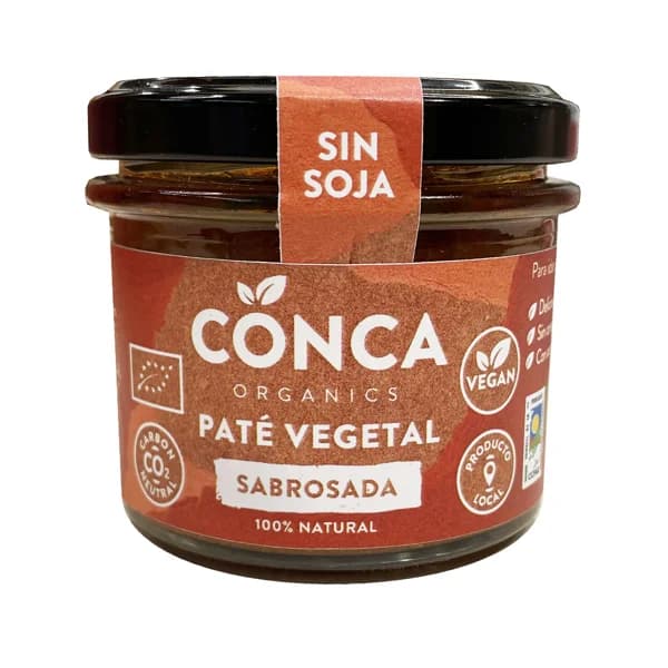 CONCA Paté vegetal sobrasada con maca, son soja, ecológico CONCA ORGANICS 110 g. - 0.11 kg - Imagen del producto en Findit