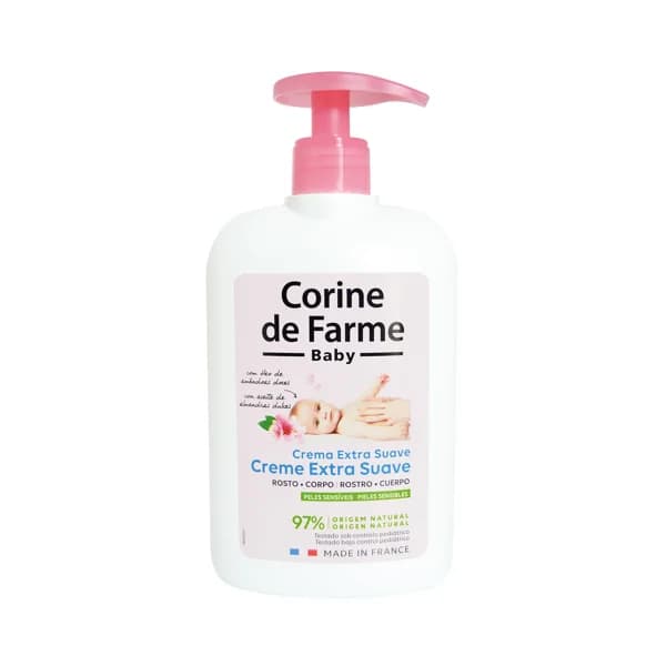 CORINE DE FARME Crema extra suave para rostro y cuerpo, especial pieles sensibles CORINE DE FARMA 500 ml. - 0.5 l - Imagen del producto en Findit
