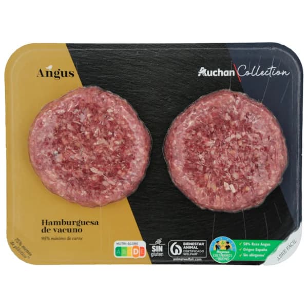 ALCAMPO CULTIVAMOS LO BUENO Hamburguesa de añojo Angus de origen nacional  2 x 150 g. - 0.3 kg - Imagen del producto en Findit
