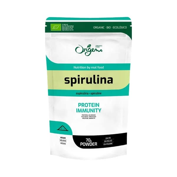 ORIGENS Bio Espirulina liofilizada en polvo, ecológica 70 g. - 0.07 kg - Imagen del producto en Findit
