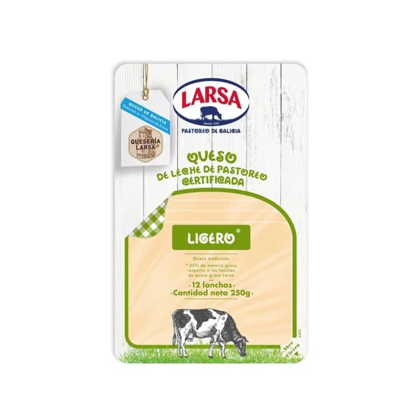 LARSA Queso en lonchas light LARSA 12 uds. 250 g. - 0.25 kg - Imagen del producto en Findit