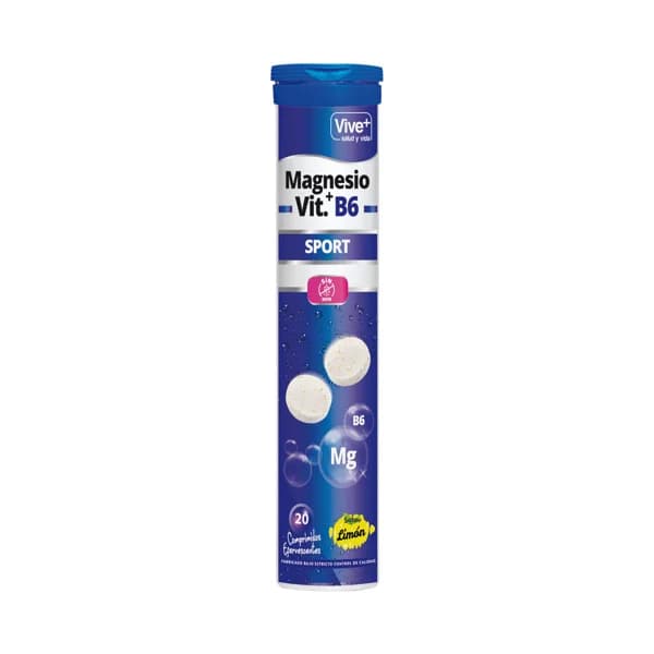VIVE PLUS Complemento alimenticio, magnesio + Vitamina B6 VIVE PLUS 20 uds. 84 g. - 1 ud - Imagen del producto en Findit