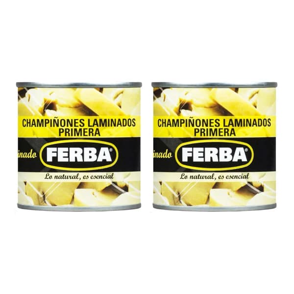 FERBA champiñón laminado 2 latas de 105 g. - 0.21 kg - Imagen del producto en Findit