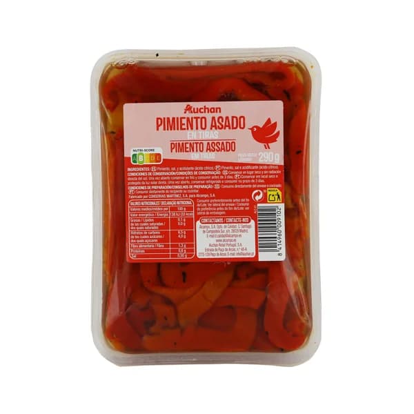 PRODUCTO ALCAMPO Pimiento asado en tiras, PRODUCTO ALCAMPO bandeja de 290 g. - 0.29 kg - Imagen del producto en Findit