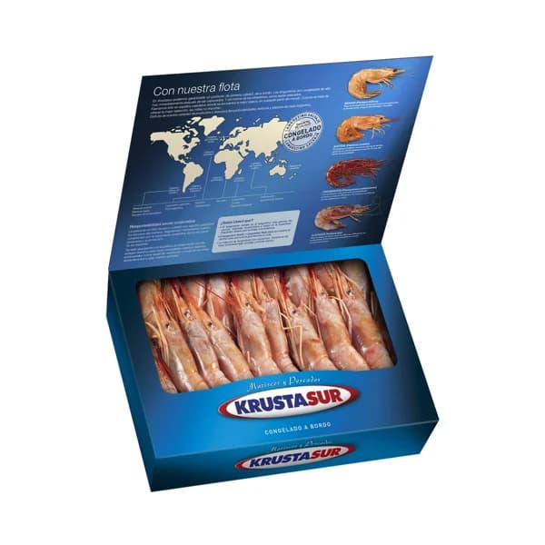 KRUSTASUR Gambones (langostinos salvajes) 10/ 20, crudos y congelados a bordo del barco KRUSTASUR 2 Kg. - 2 kg - Imagen del producto en Findit