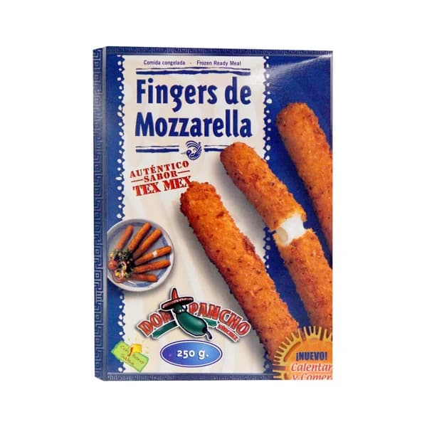 DON PANCHO Fingers de mozzarella (palitos de queso) 250 g. - 0.25 kg - Imagen del producto en Findit
