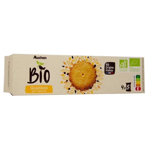 ALCAMPO ECOLÓGICO Galletas de mantequilla ecológicas 125 g. - 0.13 kg - Imagen del producto en Findit