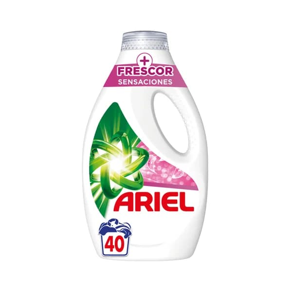 ARIEL Sensaciones Detergente líquido con un plus de frecor 40 lavados, 2 l. - 1 ud - Imagen del producto en Findit