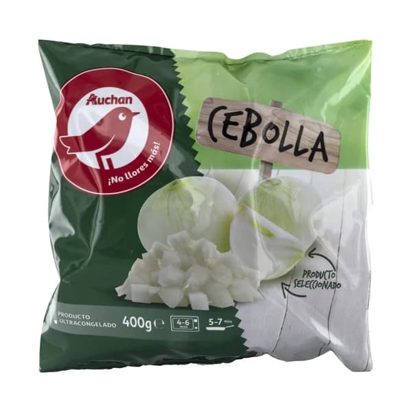 AUCHAN Cebolla cortada en dados 400 g. Producto Alcampo - 0.4 kg - Imagen del producto en Findit