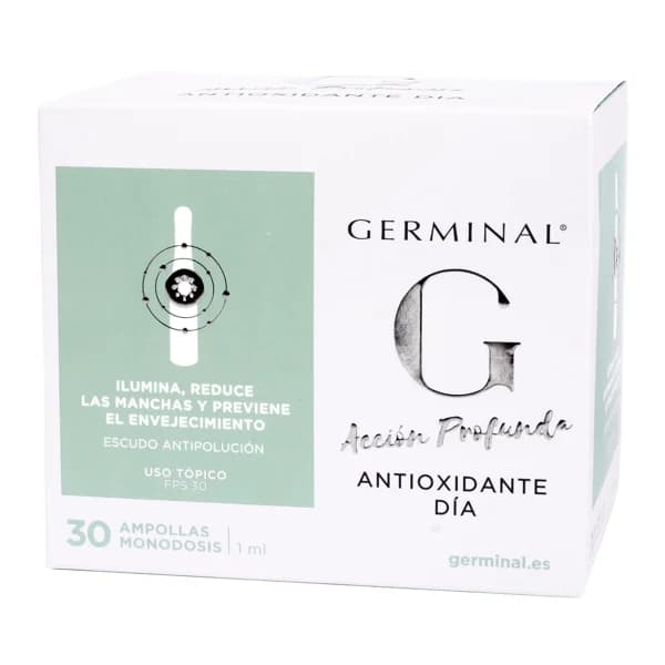 GERMINAL Tratamiento antioxidante de día con acción profunda en cómodas monodosis GERMINAL 30 x 1 ml. - 1 ud - Imagen del producto en Findit