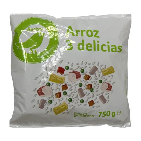 PRODUCTO ECONÓMICO ALCAMPO Arroz tres delicias (con tortilla) 750 g. - 0.75 kg - Imagen del producto en Findit