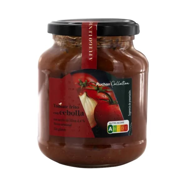 PRODUCTO ALCAMPO Collection Tomate frito con cebolla y aceite de oliva, elaborado a fuego lento 350 g. - 0.35 kg - Imagen del producto en Findit