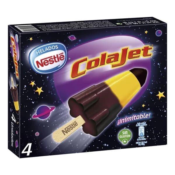 COLAJET Polo sin gluten, con sabor a chocolate, cola y limón 4 x 66 ml. - 0.26 l - Imagen del producto en Findit