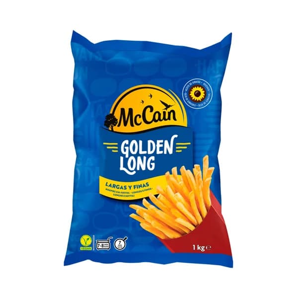 McCAIN Patatas prefritas largas y con corte fino McCAIN Golden long 1 kg - 1 kg - Imagen del producto en Findit