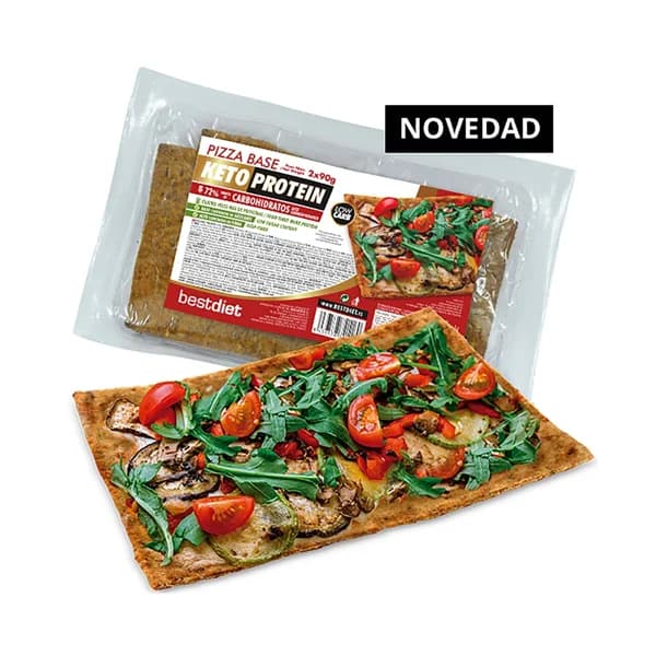 KETOPROTEIN Base de pizza con extra de proteínas KETOPROTEIN Bestdiet Sport 2x90 g. - 0.18 kg - Imagen del producto en Findit