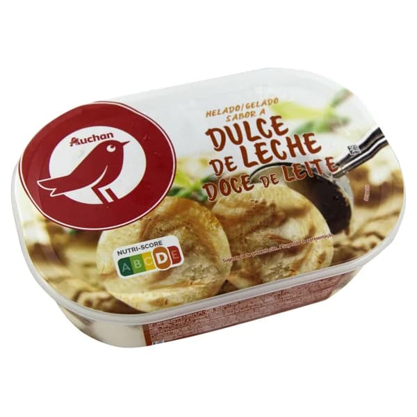 AUCHAN Tarrina de helado con sabor a de dulce de leche 900 ml. Producto Alcampo - 0.9 l - Imagen del producto en Findit