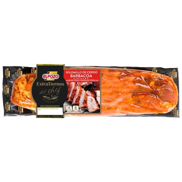 Solomillo de cerdo macerado en salsa barbacoa EL POZO Extratierno. - 1 ud - Imagen del producto en Findit