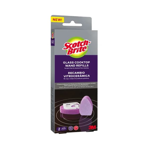 SCOTCH-BRITE Recambio de estropajos que no rayan, especiales para vitroceramica 2 uds. - 1 ud - Imagen del producto en Findit