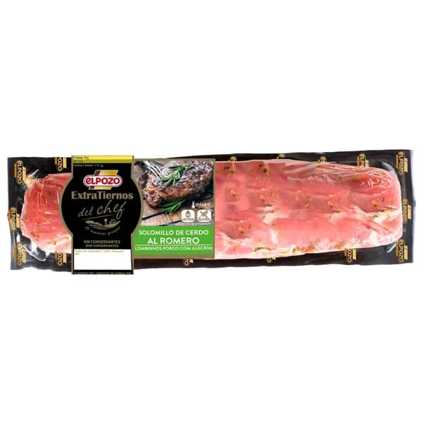 Solomillo de cerdo al romero, envasado al vacio EL POZO Extratiernos del chef 700 g. - 1 ud - Imagen del producto en Findit