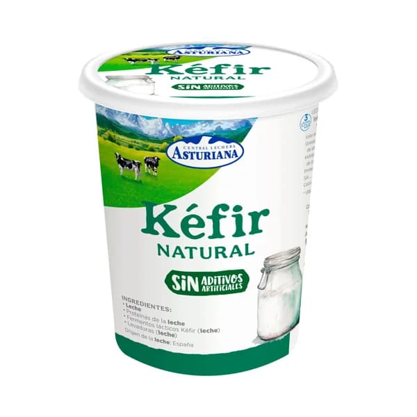 CENTRAL LECHERA ASTURIANA Kéfir de sabor suave elaborado en 24 horas Flor de Burgos 400 g. - 0.4 kg - Imagen del producto en Findit