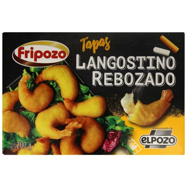 FRIPOZO Colas de langostino rebozadas y ultracongeladas de El pozo 200 g. - 0.2 kg - Imagen del producto en Findit