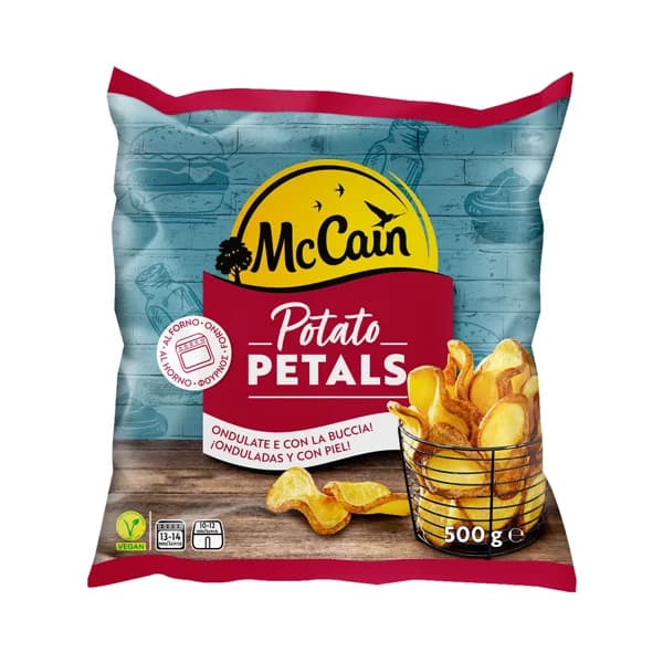 McCAIN Patatas onduladas y con piel, prefitas y ultracongeladas MCCAIN Petals 500 g. - 0.5 kg - Imagen del producto en Findit