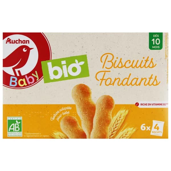 ALCAMPO BABY ECOLÓGICO Galletas ecológicas para bebé a partir de 10 meses 6 x 4 uds. - 0.12 kg - Imagen del producto en Findit