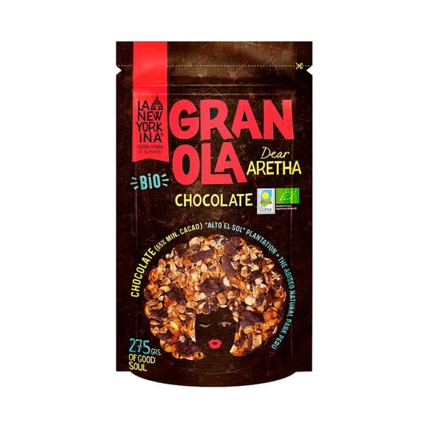 LA NEWYORKINA Granola bio con chocolate LA NEWYORKINA 275 g. - 0.28 kg - Imagen del producto en Findit