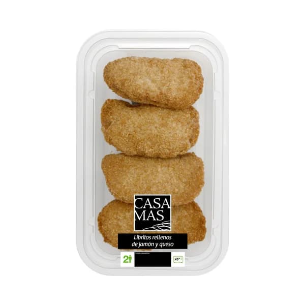 CASA MAS Libritos rellenos de jamón y queso, listos para calentar y comer CASA MAS 320 g. - 0.32 kg - Imagen del producto en Findit
