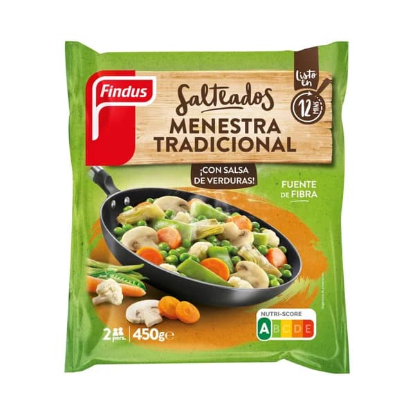 FINDUS Salteados Menestra tradicional de verduras 450 g. - 0.45 kg - Imagen del producto en Findit