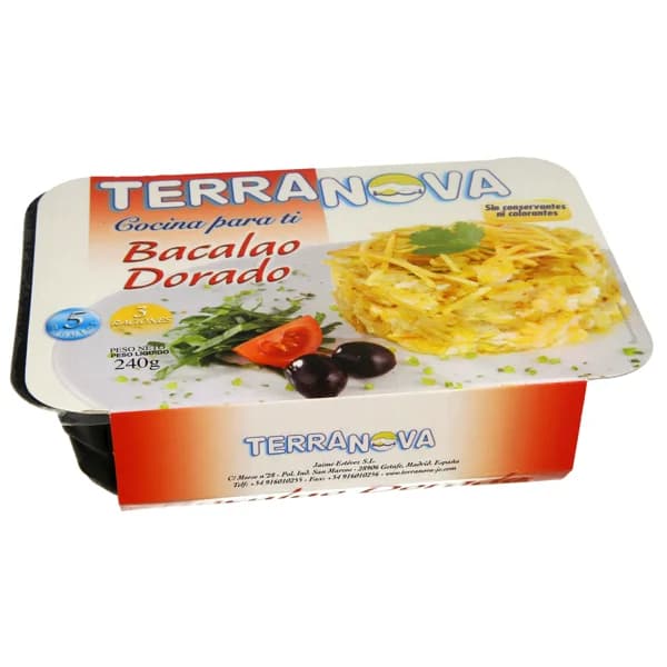 TERRANOVA Bacalao dorado ultracongelado, sin colorantes ni conservantes 240 g. - 0.24 kg - Imagen del producto en Findit