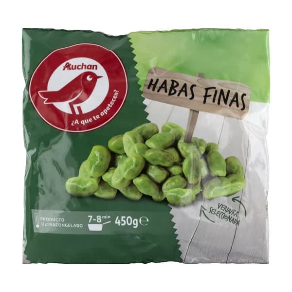 AUCHAN Habas finas 450 g. Producto Alcampo - 0.45 kg - Imagen del producto en Findit