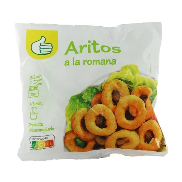 PRODUCTO ECONÓMICO ALCAMPO Aritos de pota a la romana, ultracongelados 400 g. - 0.4 kg - Imagen del producto en Findit