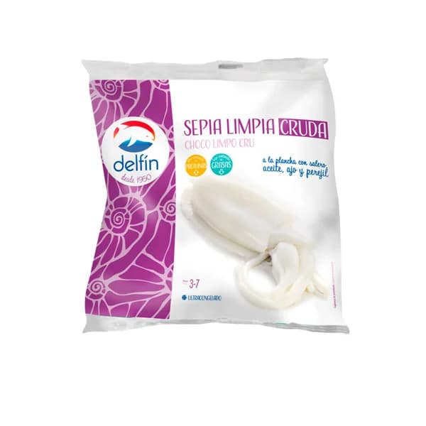 DELFÍN Sepia (choco) limpia, cruda y ultracongelada DELFÍN 400 g. - 0.5 kg - Imagen del producto en Findit
