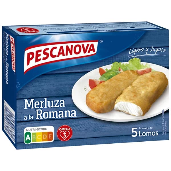 PESCANOVA Merluza a la romana con formas de lomos 325 g. - 0.33 kg - Imagen del producto en Findit