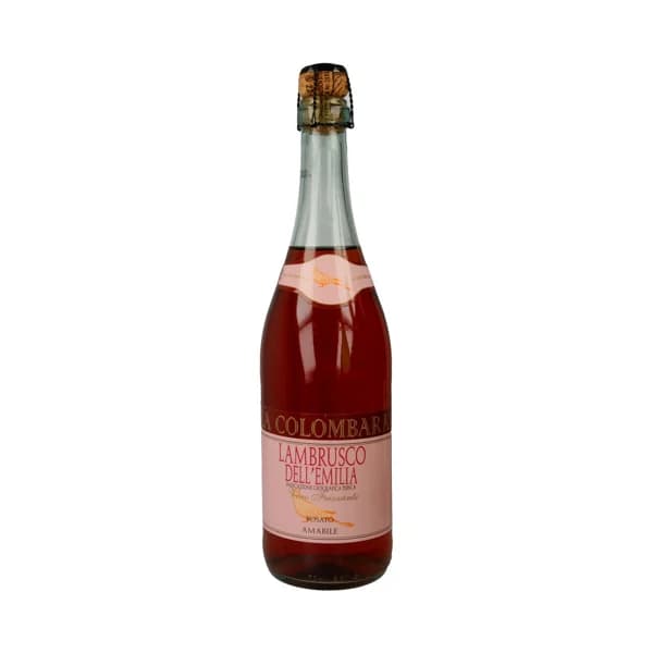 LA COLOMBARA Vino rosado lambrusco elaborado en Italia botella 75 cl. - 1 ud - Imagen del producto en Findit