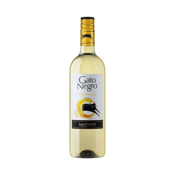 GATO NEGRO  Vino blanco Chardonnay elaborado en Chile botella de 75 cl. - 1 ud - Imagen del producto en Findit