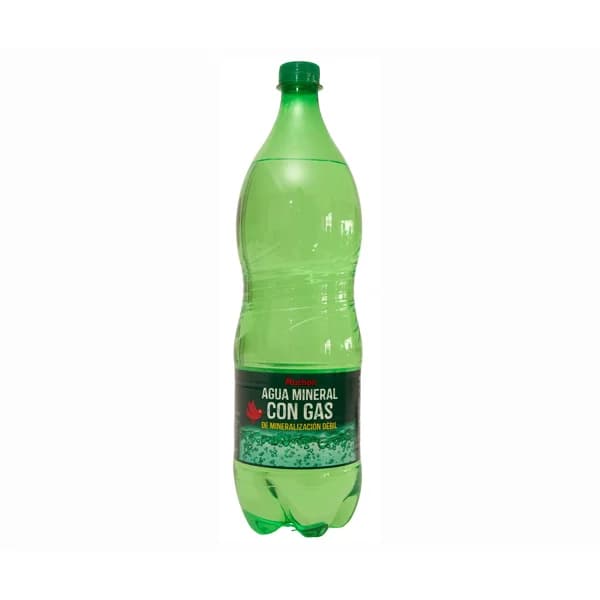PRODUCTO ALCAMPO Agua mineral con gas de mineralización debil botella de 1,25 l. - 1.25 l - Imagen del producto en Findit