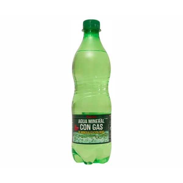 PRODUCTO ALCAMPO Agua mineral con gas de mineralización débil botella 50 cl. - 0.5 l - Imagen del producto en Findit
