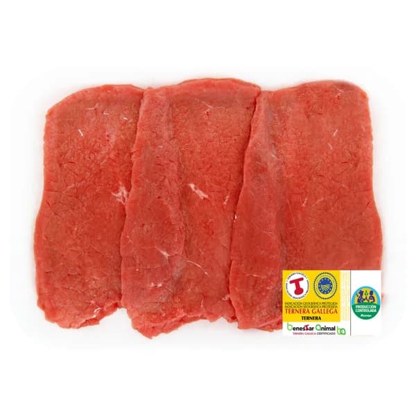 ALCAMPO CULTIVAMOS LO BUENO Filetes 1ª A de ternera con IGP Ternera Gallega, ideales para empanar o salsa - 1 ud - Imagen del producto en Findit