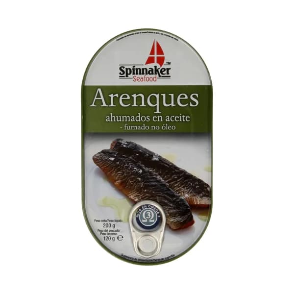 SPINNAKER Arenques ahumados, ahumados del Norte SPINNAKER 200 g. - 0.2 kg - Imagen del producto en Findit