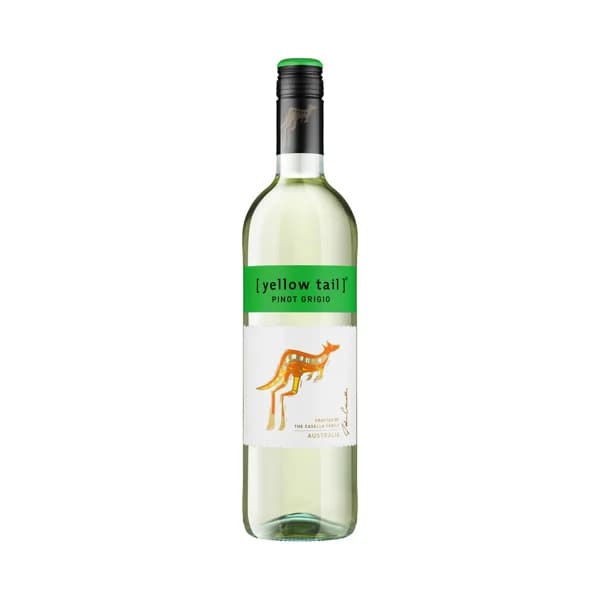 YELLOW TAIL  Vino blanco elaborado en Australia con uvas variedad Pinot Grigio YELLOW TAIL botella de 75 cl. - 1 ud - Imagen del producto en Findit