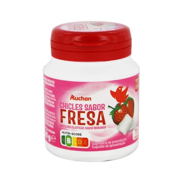 PRODUCTO ALCAMPO Chicles sabor a fresa sin azúcar PRODUCTO ALCAMPO 70 grageas 100 g. - 0.1 kg - Imagen del producto en Findit